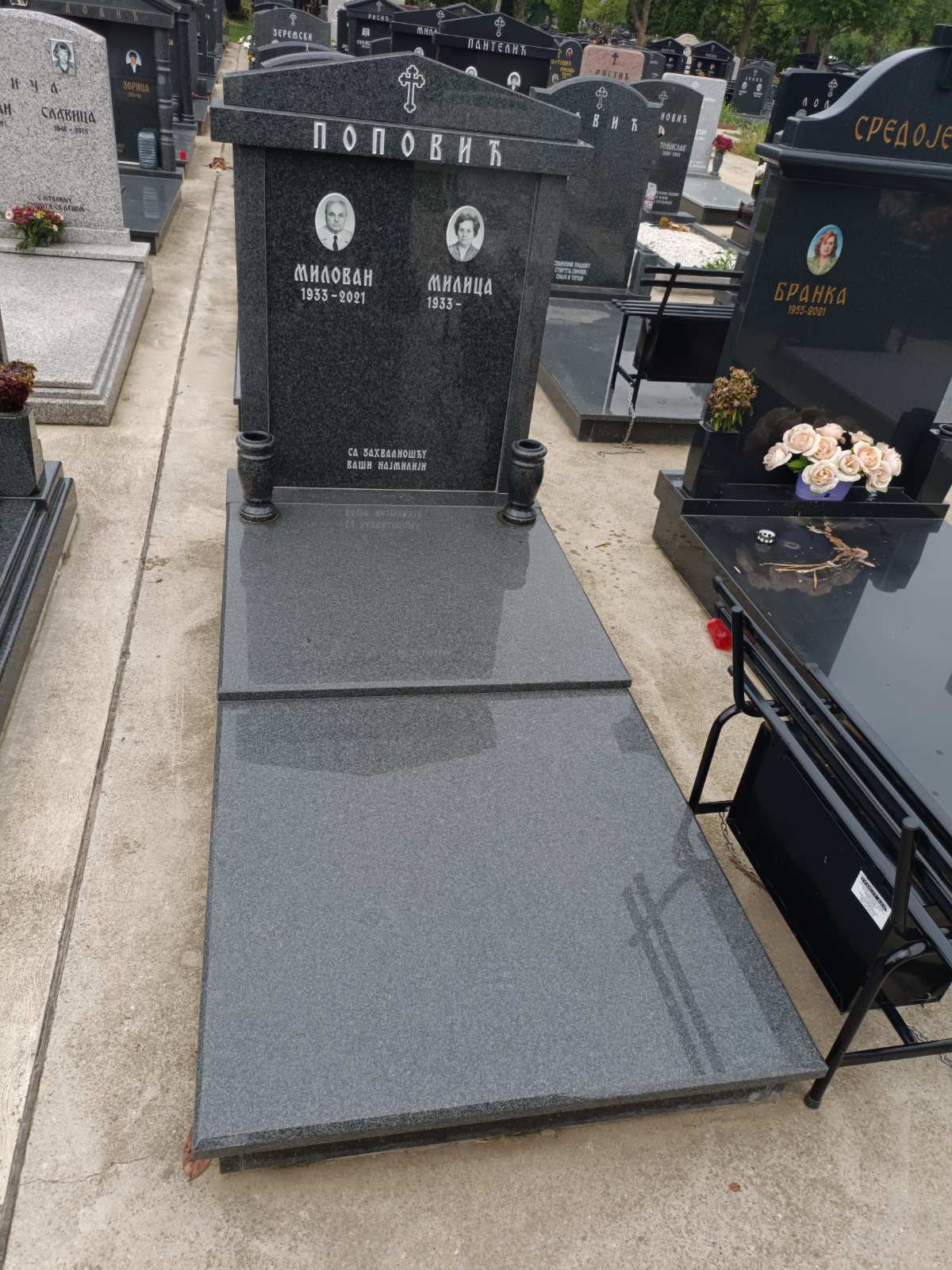 Komplet sa Kapitelom od impale sa poklopnom pločom iz dva dela 2#